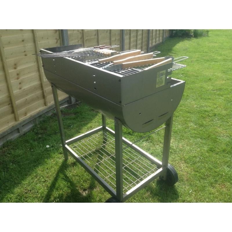 Oil drum bbq