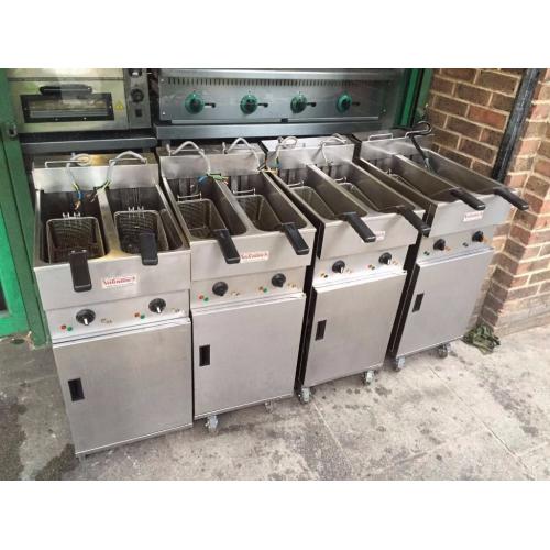 CATERING VALENTINE TWIN TANK FRYER CAFE KEBAB CHICKEN BBQ RESTAURANT TAKE AWAY FAST FOOD SHOP BAR