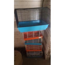 Assorted hanster cages
