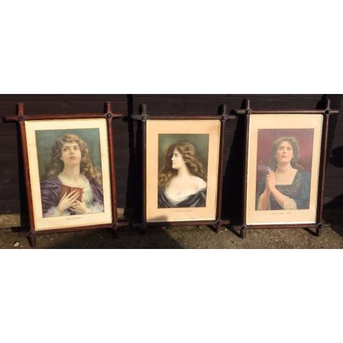 3 x prints in beautiful solid wooden frames ( CAN BE USED FOR FRAMES IF YOU DON'T LIKE THE PRINTS)