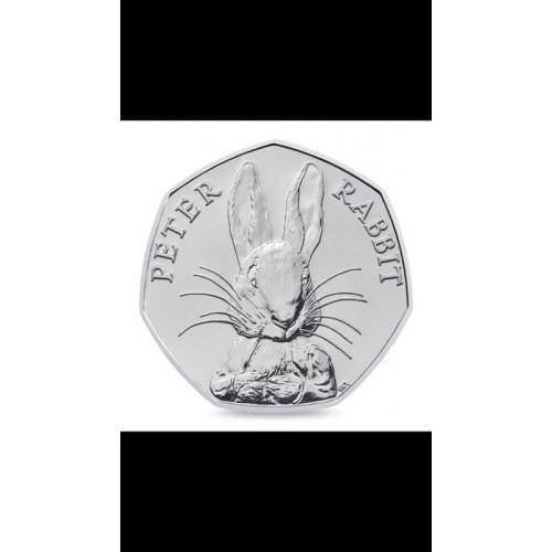50p Peter rabbit coin