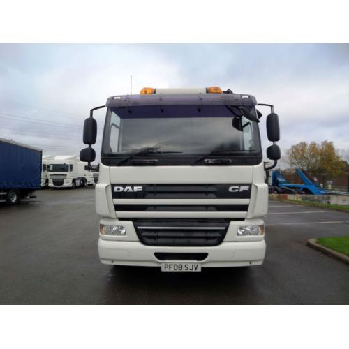 2008 (08) DAF TRUCKS FAS CF75.310 6X2 FLATBED CRANE HIAB