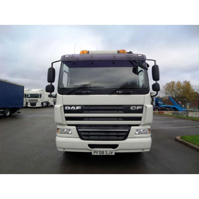 2008 (08) DAF TRUCKS FAS CF75.310 6X2 FLATBED CRANE HIAB