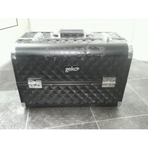 Large geko cosmetic/ nail/ vanity case