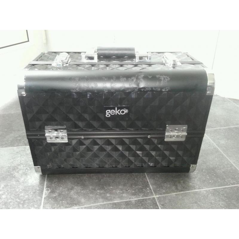 Large geko cosmetic/ nail/ vanity case