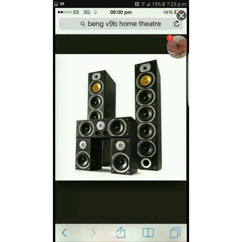 Beng V9B home theatre & amp
