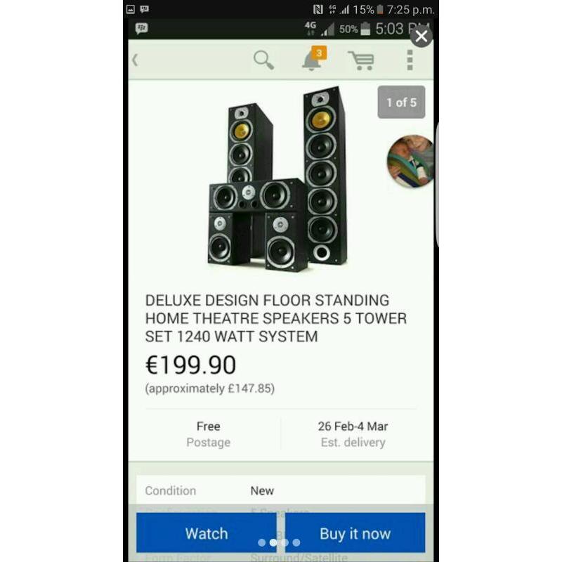Beng V9B home theatre & amp