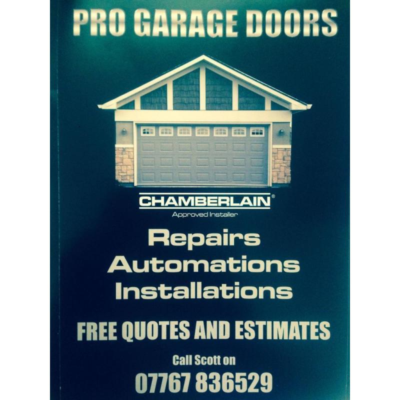 GARAGE DOORS REPAIRED - REPLACED -AUTOMATIONS
