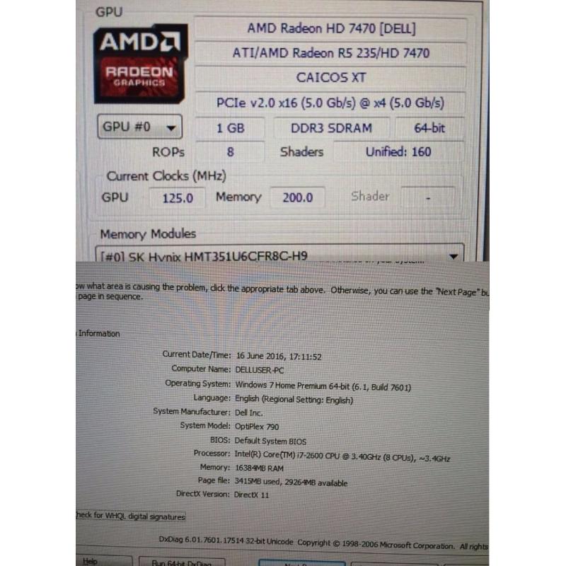 Photographers workstation IPS 21 screen and Core i7 PC with 16Gb Ram Radeon graphics Photoshop etc
