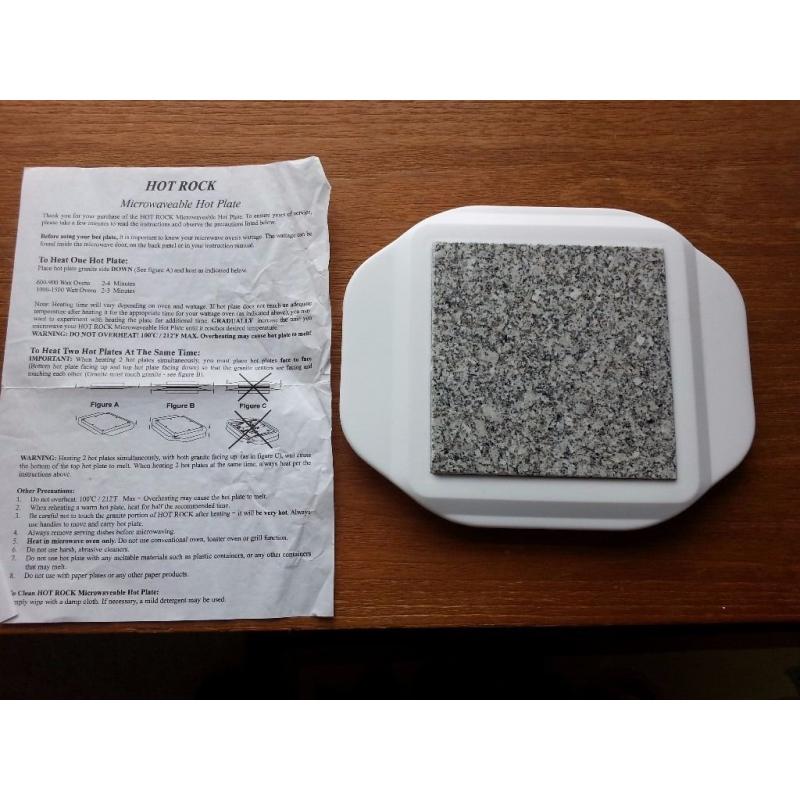HOT ROCK Granite Microwaveable Hot Plate