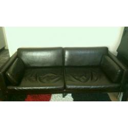 *BARGAIN* 2 × Leather Sofa's (pair sofa's)