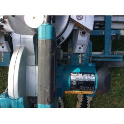 MAKITA 216mm single bevel sliding compound mitre saw 110v..
