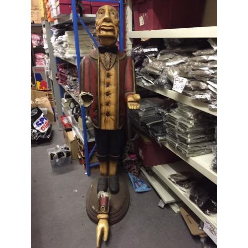 Large resin butler man figure