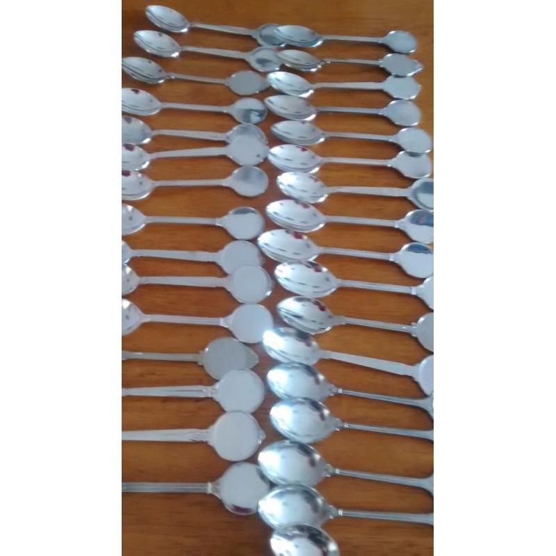 Silver plated spoons