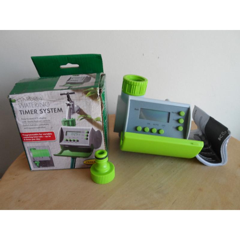 ELECTRONIC DIGITAL LCD AUTOMATIC GARDEN WATERING TIMER SYSTEM NEW AND BOXED