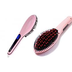 Hair straightening brush