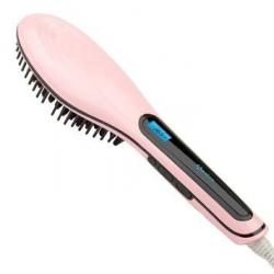 Hair straightening brush