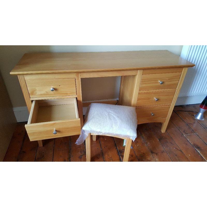 Marks & Spencer Hastings Oak finish Dressing Table & Stool Set - Trinity
