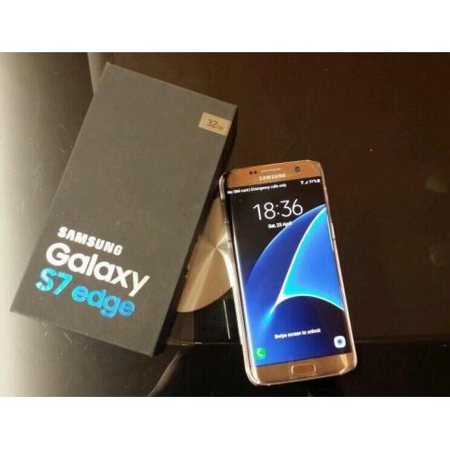 S7 edge GOLD FACTORY UNLOCKED. no time wasters pls