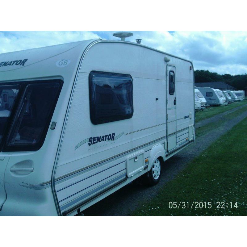 baley senator 2 berth 2000 model woth motor mover awaning lots extros