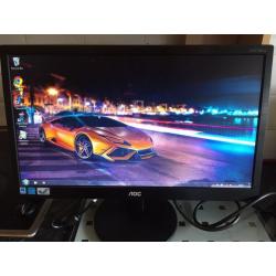 AOC 21.5" Led Widescreen Monitor Brand New