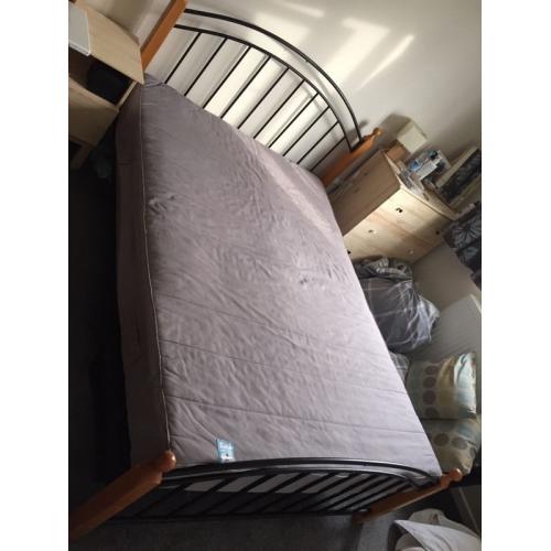 Double bed with mattress
