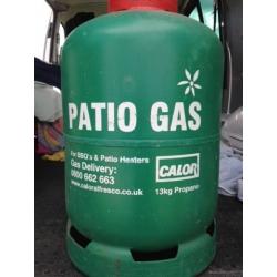 Patio gas bottle