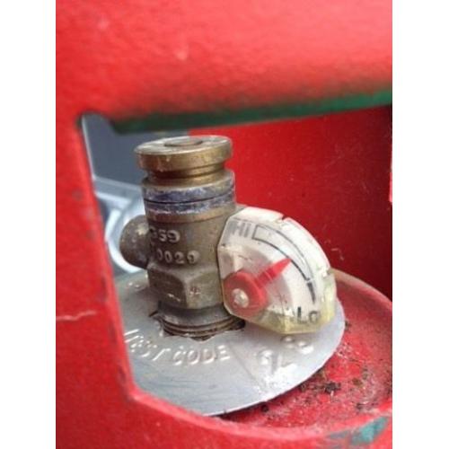 Patio gas bottle