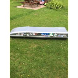 Long roof box.