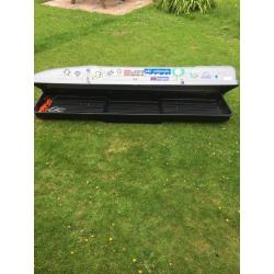 Long roof box.