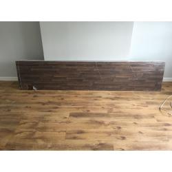WALNUT BLOCK EFFECT LAMINATE KITCHEN WORKTOP