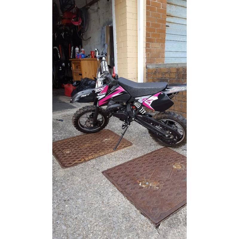 tox 50cc mini dirt bike (pit bike)