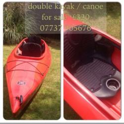 Double kayak canoe for sale. Perception vista