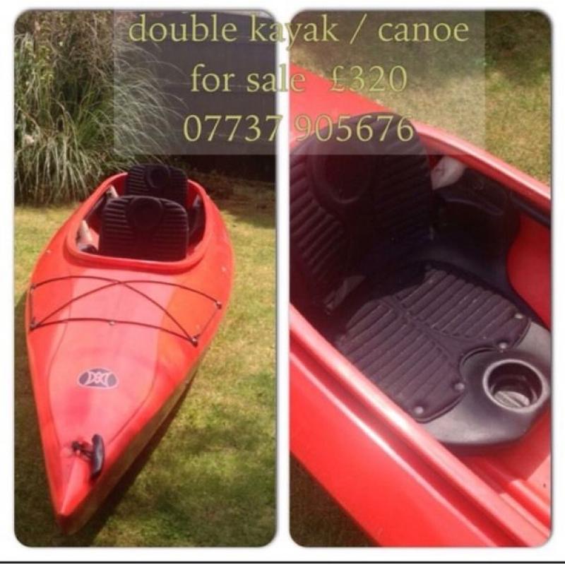 Double kayak canoe for sale. Perception vista