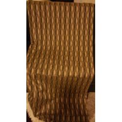 As new brown and beige curtain size length 203 cm width 144 cm