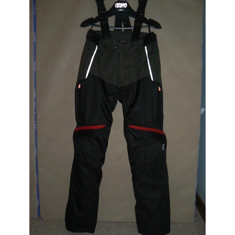 ARMR MOTO waterproof textile motorcycle trousers.