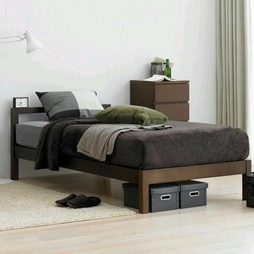 Muji Dark Ash Double Bedframe