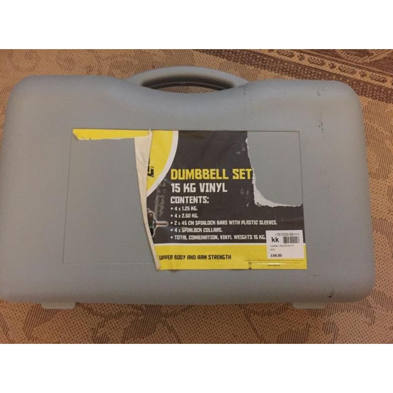 15kg dumbbell set