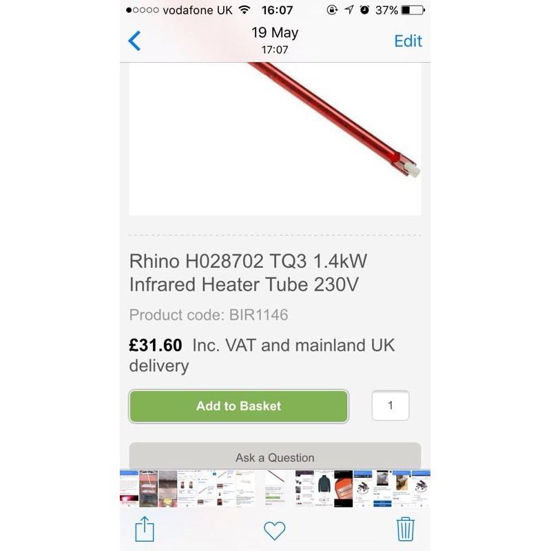 HEATER TUBE / bulbs