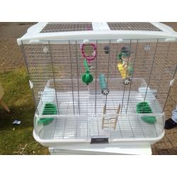 Vision bird cage with accessories