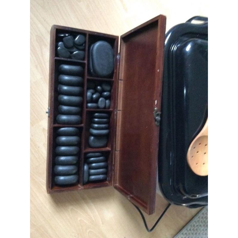 Hot stone heater plus stones
