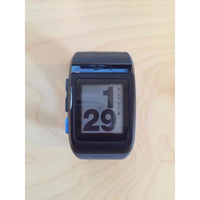Nike+ GPS Sports Watch (Black/Blue) & HRM