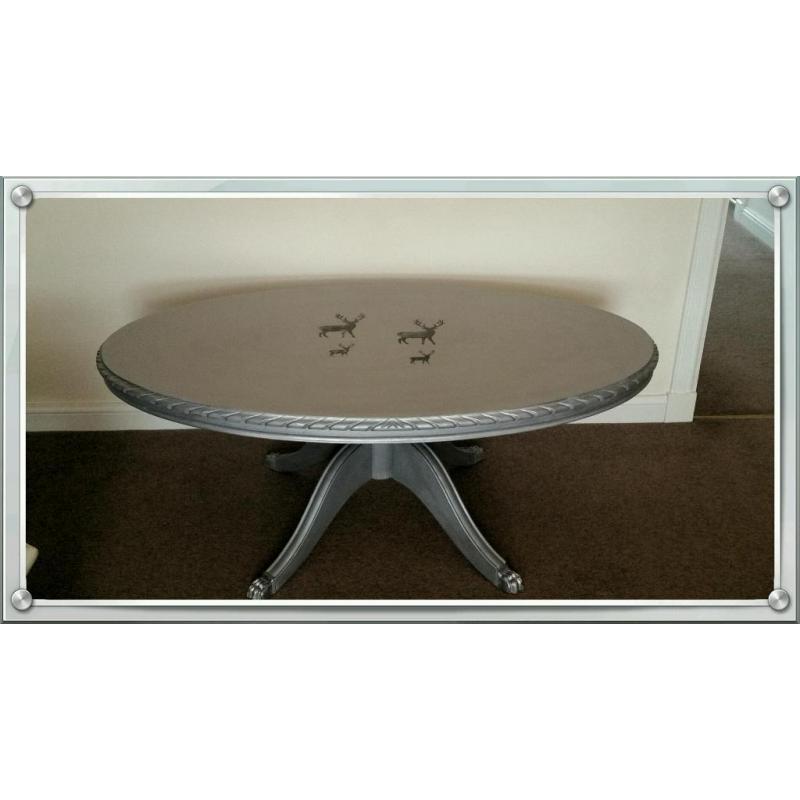 Vintage style solid painted coffee table