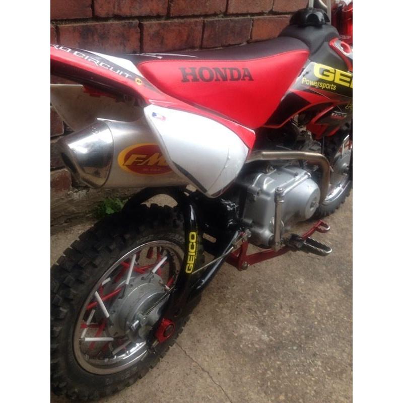Crf50 with Honda 90 engine in