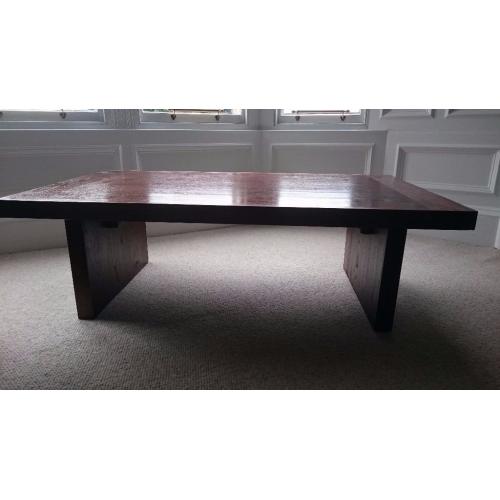 Large Walnut Coffee Table - in good condition. Solid Wood table - great centre piece for a lounge