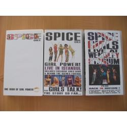 Lot of 7 Spice Girls and Family Movies VHS Video Tapes robin williams, disney, hook, aladdin, music