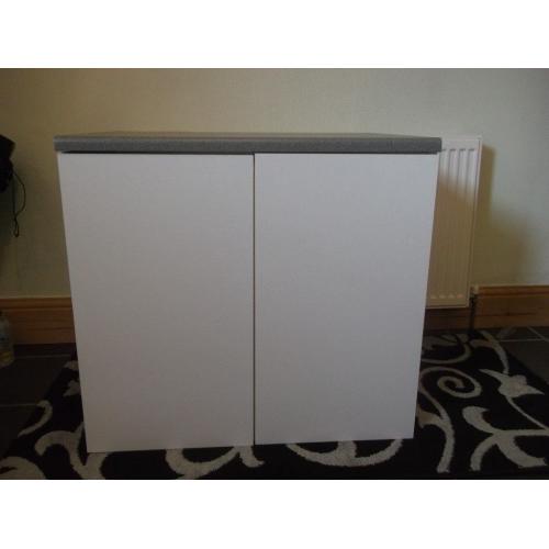 kitchen base units x 2 in white