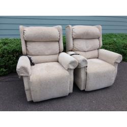 Pair of Identical Electric Riser Recliner chairs *Can deliver