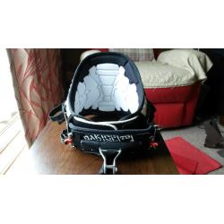 Kiteboarding harness, helmet and impact vest (size Small)