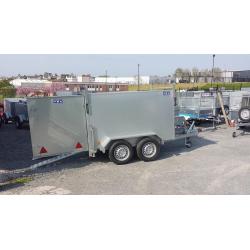 New galvanised 7x4x4 twin wheel box trailer with brakes, great trailer for driving instructor school